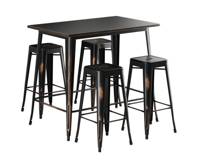 Where to find Outdoor Pub Table with Stools, Copper in Virginia Beach